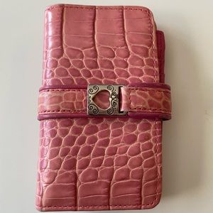 Authentic Brighton pink crocodile wallet - great condition!